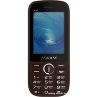 Кнопочный телефон Maxvi K20 (коричневый)