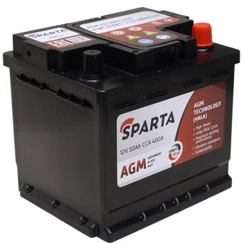 Автомобильный аккумулятор Sparta AGM R+ (50 А·ч)