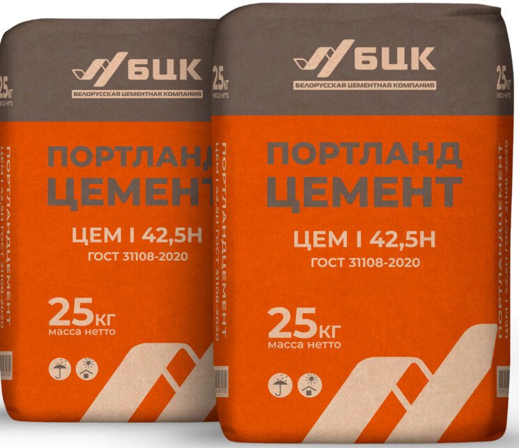 Цемент БЦК Портландцемент ЦЕМ I 42.5Н Д0 2кг