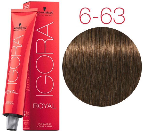 

Крем-краска для волос Schwarzkopf Professional Igora Royal Permanent Color Creme 6-63 60 мл