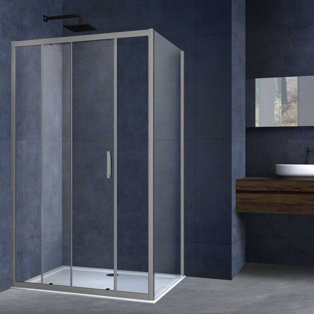 Душевой уголок Vincea Alpha VSR-3AL9014CLGM