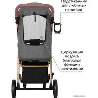 Коляска прогулочная «книга» Baby Tilly Eco T-166 (serious grey)