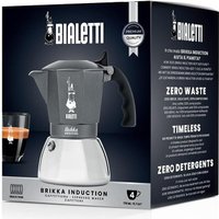 Гейзерная кофеварка Bialetti Brikka (4 порции, серый)