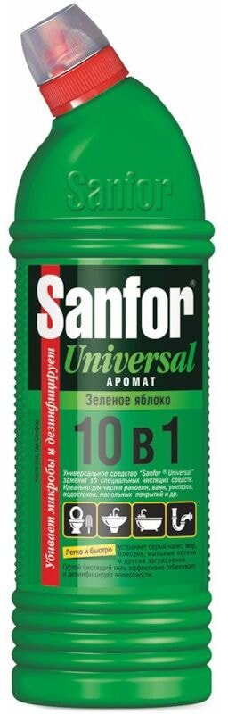 

Средство универсальное Sanfor 10в1 Зелёное яблоко 750 г