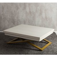 Стол-трансформер Levmar Cross D36/S90 (дуб анкор светлый/золото)