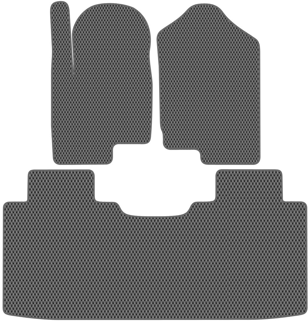 

Комплект ковриков для авто Alicosta Foton Mars 9 I (пикап) 2023 - Н.В. задний цельный (серый, ромб)