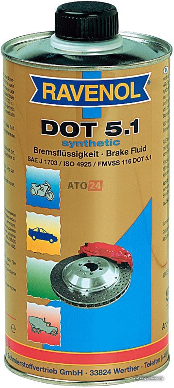 Тормозная жидкость Ravenol DOT-5.1 1л
