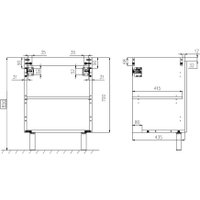  ЗОВ Тумба под умывальник M80LW0LWS-LDSPW (белый)