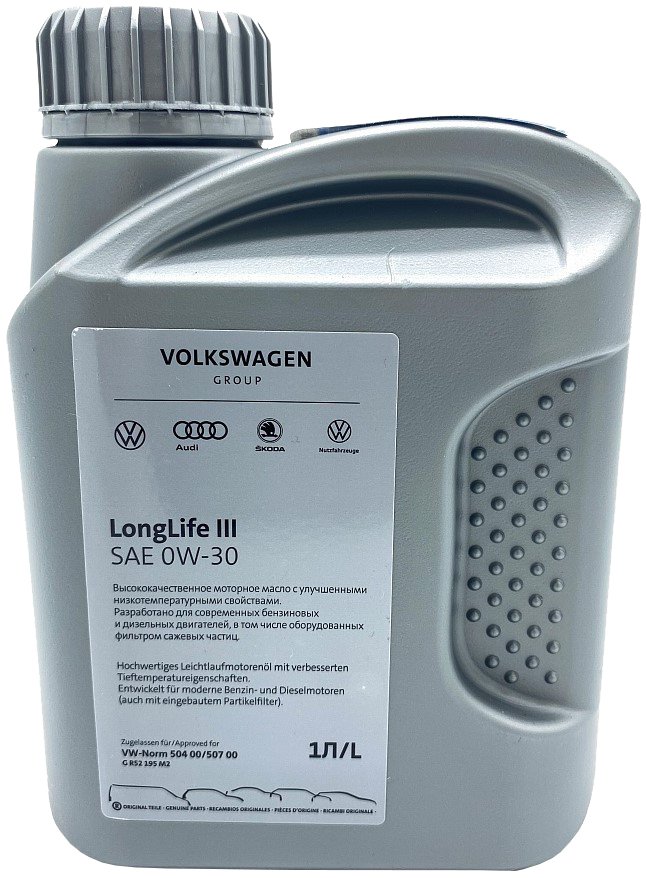 

Моторное масло AUDI/Volkswagen Longlife III 5W-30 1л GR52195M2