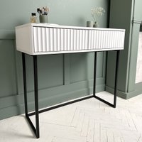 Туалетный столик без зеркала Shtabe Royal 5011 эко (белый/черный)