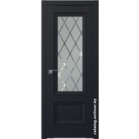 Межкомнатная дверь ProfilDoors 2.90U L 70x200 (черный матовый, стекло ромб)