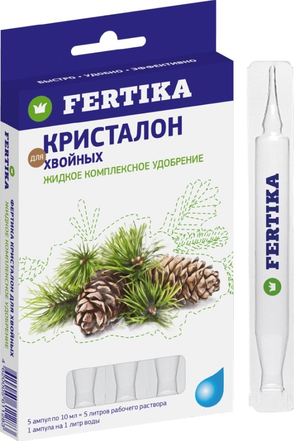 

Удобрение Fertika Кристалон для хвойных 5x10 мл