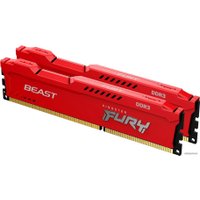 Оперативная память Kingston FURY Beast 2x4GB DDR3 PC3-12800 KF316C10BRK2/8