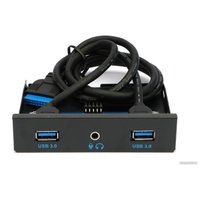 Планка портов на переднюю панель Gembird FP3.5-USB3-2A-HDA