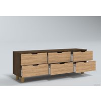 Комод Миркомодоф Майн 16 (дуб бурбон/дуб крафт золотистый)