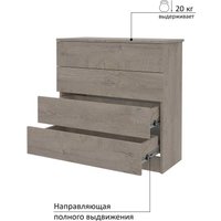 Комод Горизонт Нео 760 4 ящика (дуб эндгрейн)