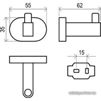 Крючок для ванны Ravak X07P320