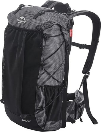 Туристический рюкзак Naturehike Rock Series NH19BP095 60L+5L dyneema (черный)