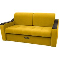 Диван Сириус Лидер-3 НПБ 185x110 (Eva 18 велюр желтый)
