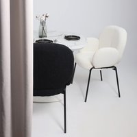 Кухонный стол Listvig Merlin 110-150х75 (МДФ+HPL-пластик белый Monte Belo/белый)