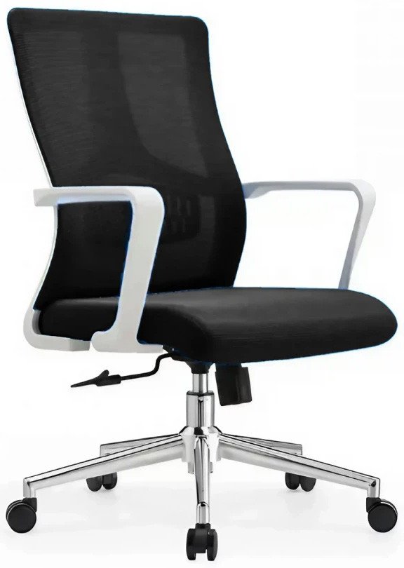 

Офисное кресло SitUp Cube white chrome (сетка black/black)