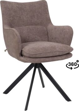 

Стул с подлокотниками Мамадома Trump-R 360 (g26 Mocco шенилл Lux - Mocco замша Lux/черный)