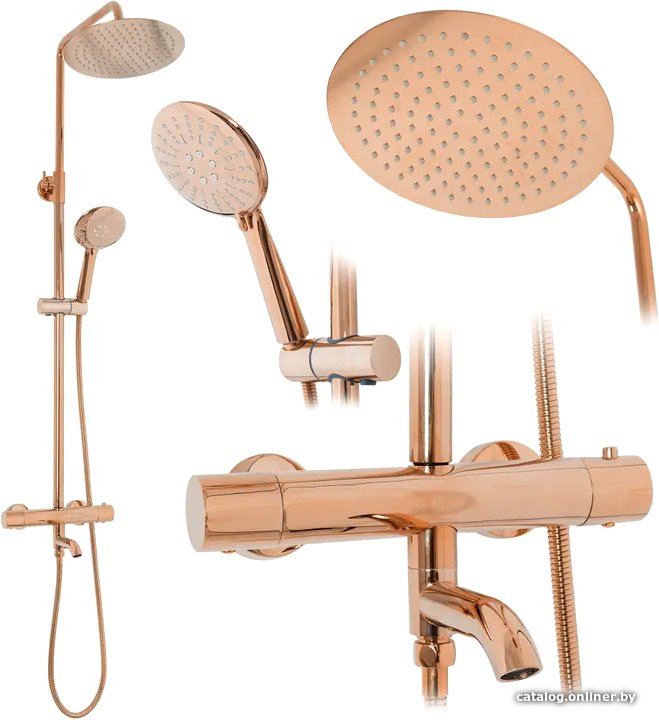 Душевая система  Rea Lungo Rose gold REA-P6606