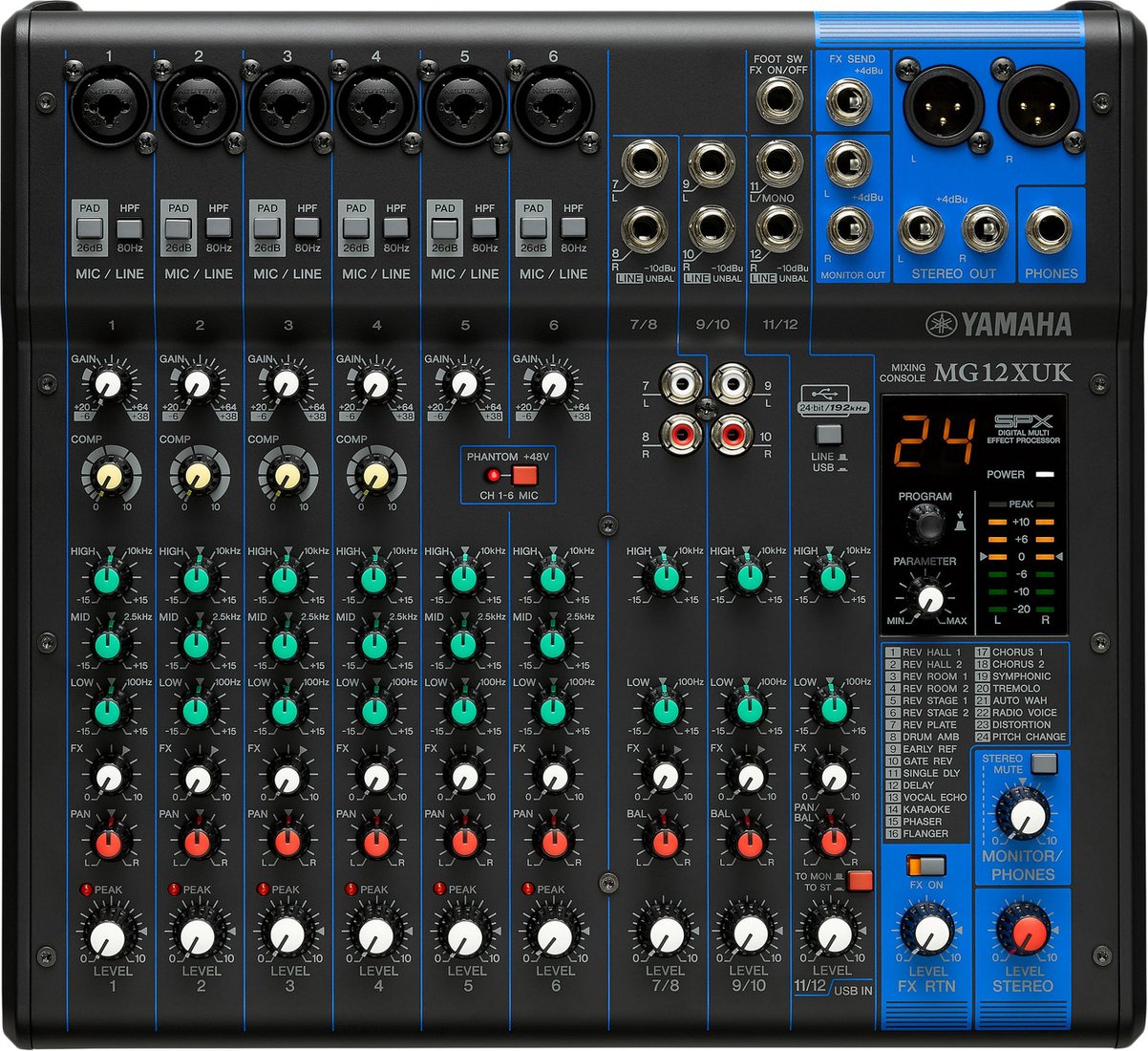 

Микшерный пульт Yamaha MG12XUK