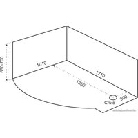 Ванна Eurolux Эфес 170x100