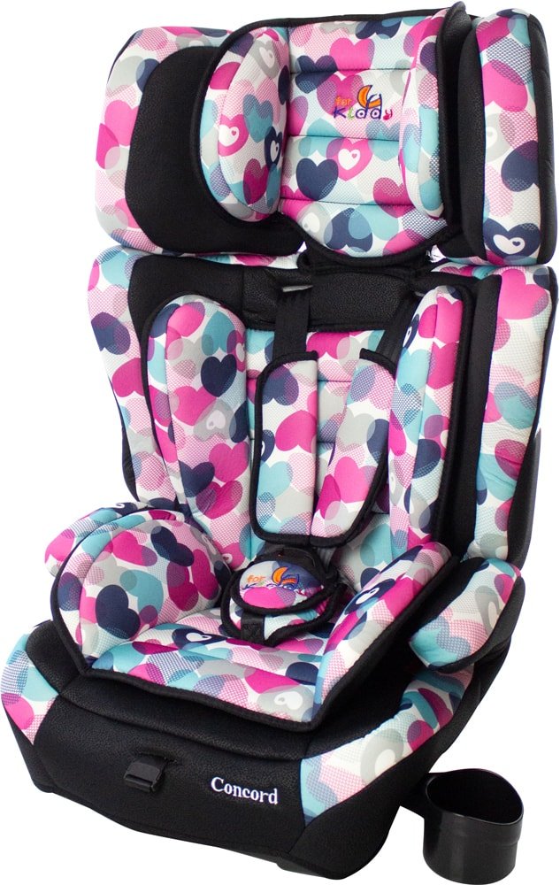 

Детское автокресло ForKiddy Concord (розовые сердечки)