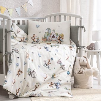 Детский комплект постельного белья Perina Friends FD3-01.1 (3 предмета, белый)