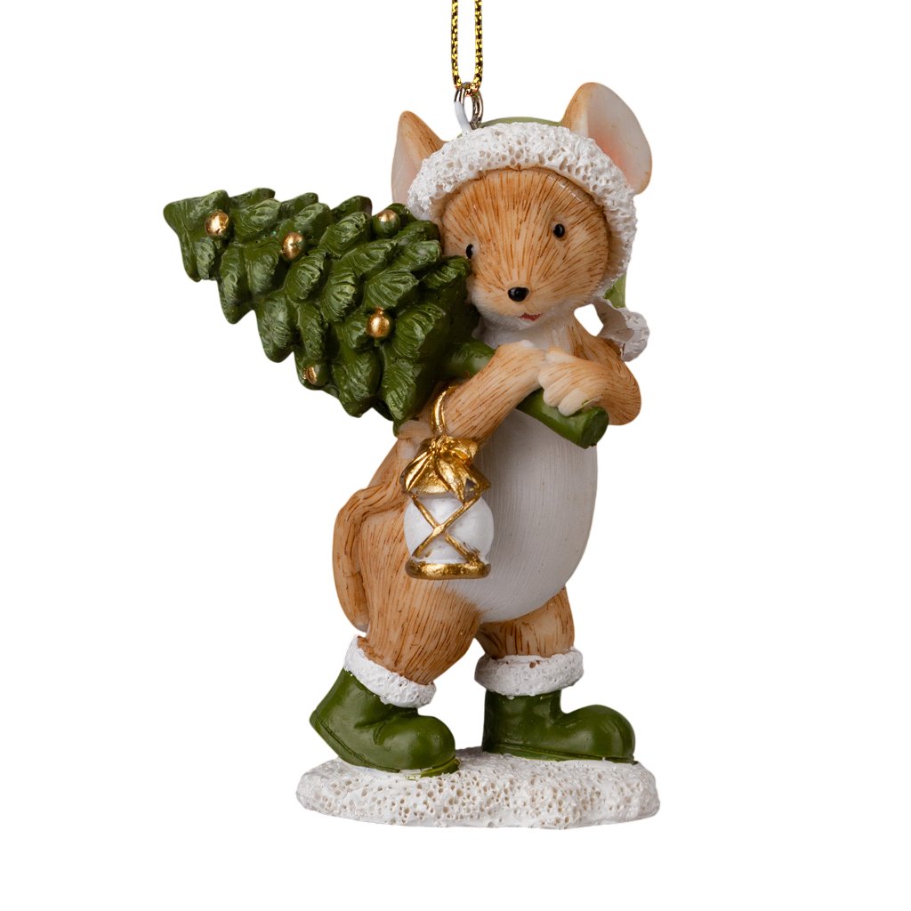

Елочная игрушка Erich Krause Decor. Мышонок с елкой 64569