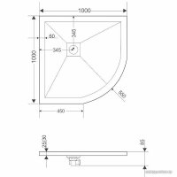 Душевой поддон Grossman Strong GR-S2100100