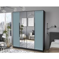 Шкаф распашной Интерлиния Концепт Тренд КТ-Ш4(з) (антрацит/океан)