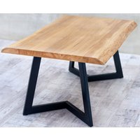 Кухонный стол Buro7 Уиллис 110 (с обзолом, дуб натуральный/черный)