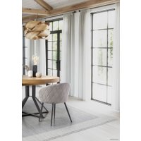 Кухонный стол Halmar Mercy 120-160/120 (дуб золотой/черный)