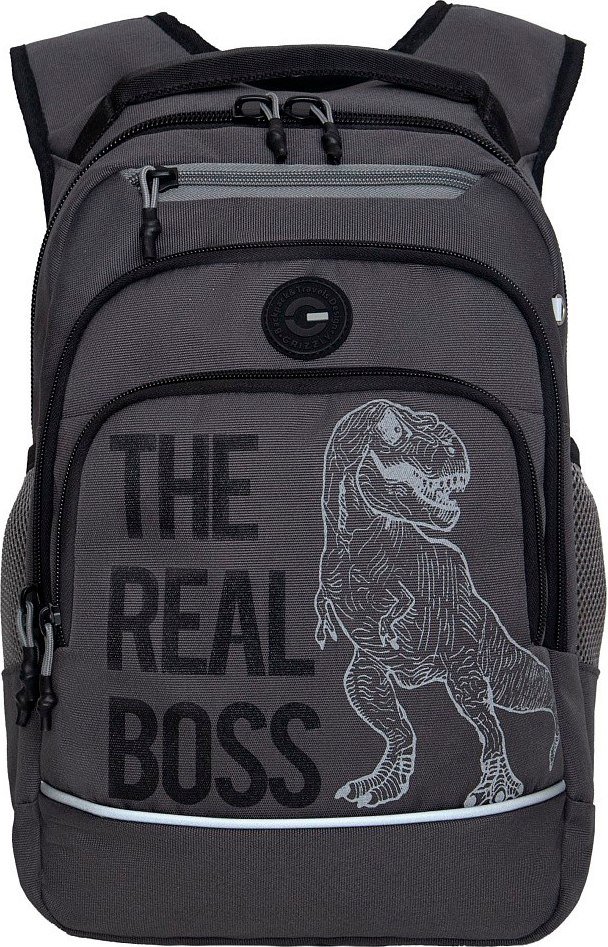 

Школьный рюкзак Grizzly RB-450-3f (серый)