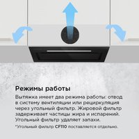 Кухонная вытяжка MAUNFELD Trapeze 602SGG (черный)