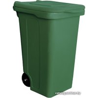 Контейнер для мусора БЗПИ с крышкой 240 л (зеленый)