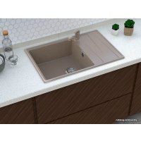 Кухонная мойка GranFest GF-LV-760L (черный)