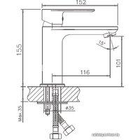 Смеситель Haiba HB10505 (хром)