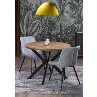 Кухонный стол Halmar Peroni 100-250/100/75 (орех/черный) в Гродно