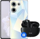 Camon 20 Pro 8GB/256GB + Tecno TWS Earphone BD03 (белый ледник)