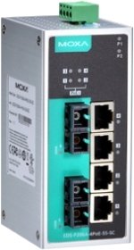 Moxa EDS-P206A-4PoE-SS-SC-T