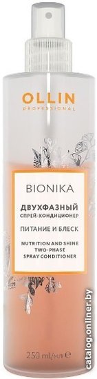 Ollin Professional BioNika Питание и блеск Двухфазный 250 мл ...