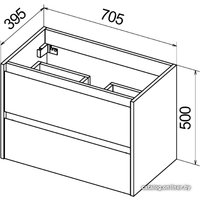  BelBagno Тумба под умывальник Kraft 39-700/390-2C-SO-PP (pino pasadena)