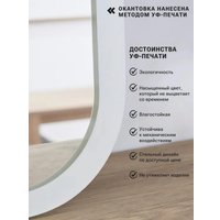 Зеркало с подсветкой  eMZe Smartphone 50x100 LED.UV.SMART.50.100.BEL (белый с УФ-окантовкой и подсветкой)