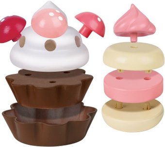 Набор игрушечных продуктов Hape Пирожные. Клубничный десерт E3194_HP