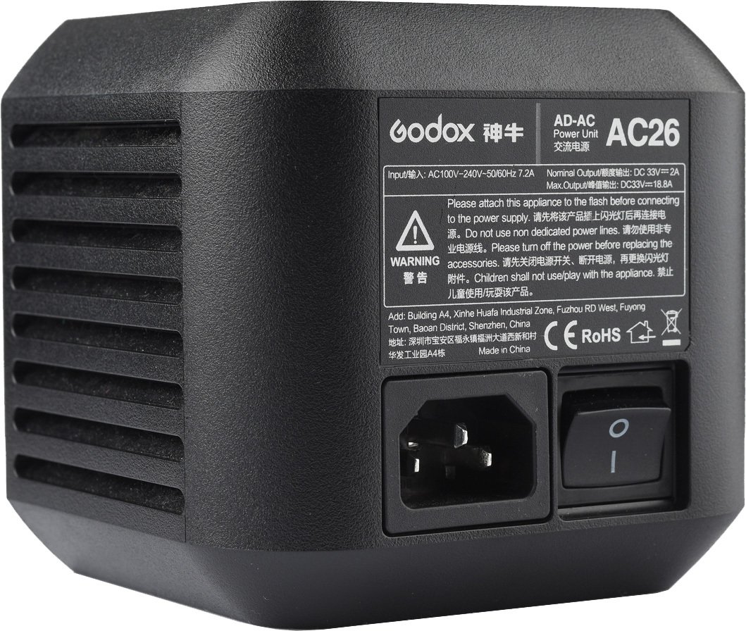 

Сетевой адаптер Godox AC26 для AD600Pro