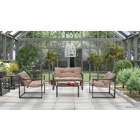 Набор садовой мебели Halmar Shark (черный/капучино)